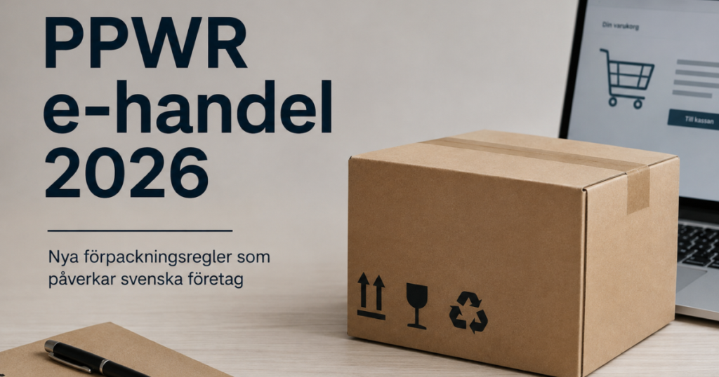 PPWR e-handel – nya förpackningsregler för svenska e-handlare 2026